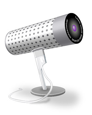 精美电脑摄像头（icam）矢量素材