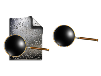 放大镜查找电脑图标png