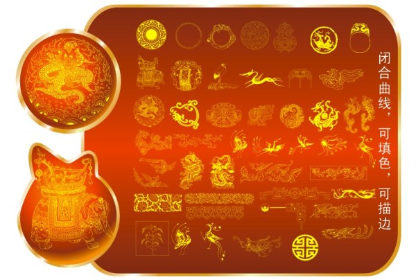 极品古典边框图案矢量素材-2
