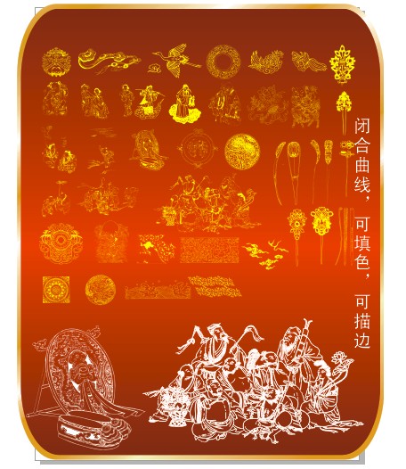 极品古典边框图案矢量素材-3