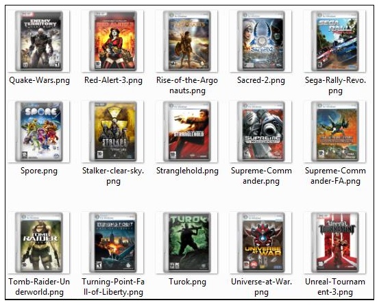 50个电脑游戏和电影封面png图标-3&nbsp;