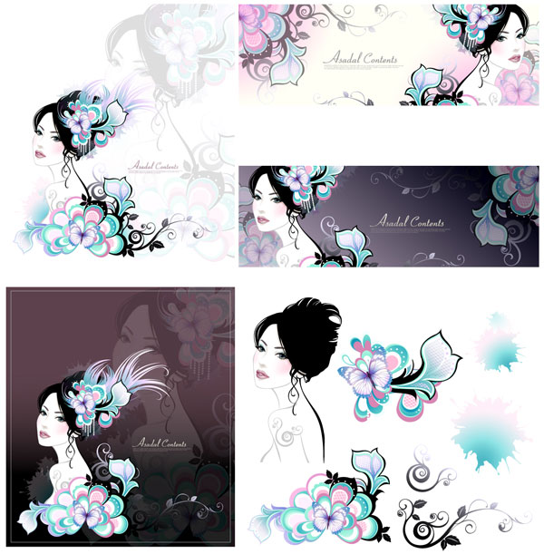 女人花矢量素材