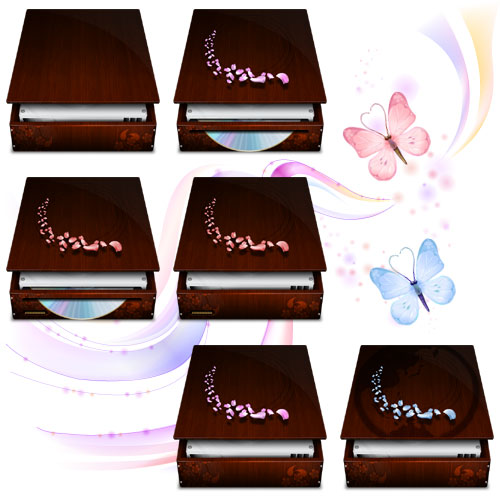 花纹盒子PNG图标