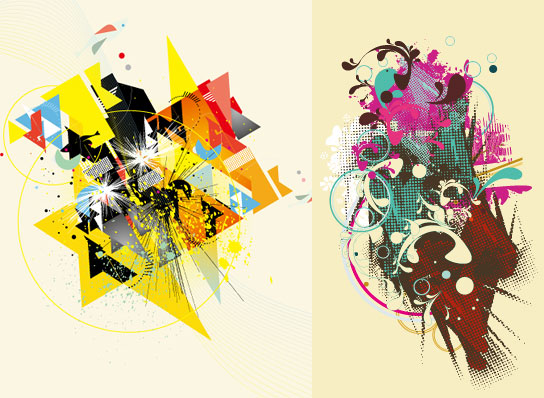 2款潮流设计元素矢量素材