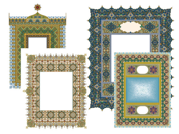 4款精美古典花纹花边-2