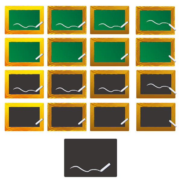 小黑板矢量素材
