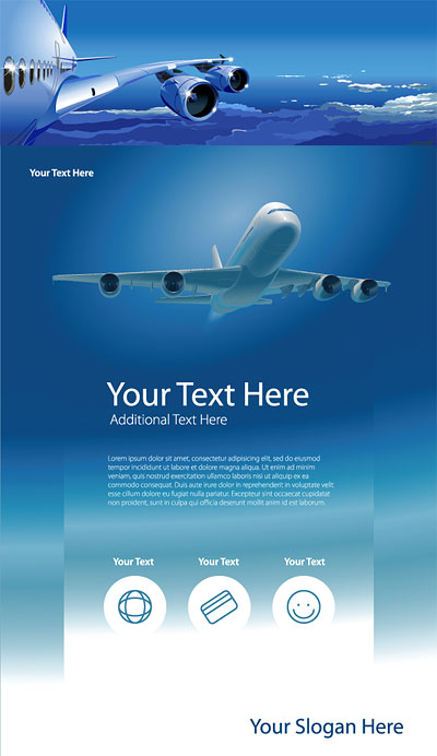 2款飞机矢量素材