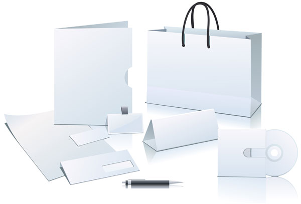 空白企业VI应用元素矢量素材