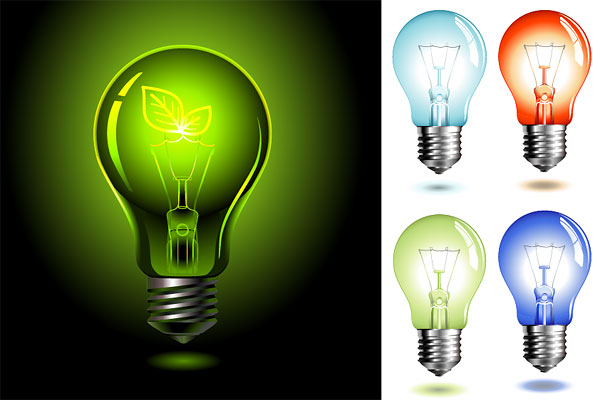 灯泡矢量素材