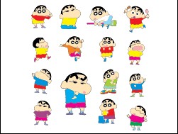 矢量蜡笔小新系列之一