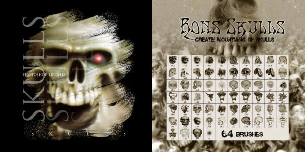 Rons&nbsp;公司出品的高清晰骷髅笔刷2