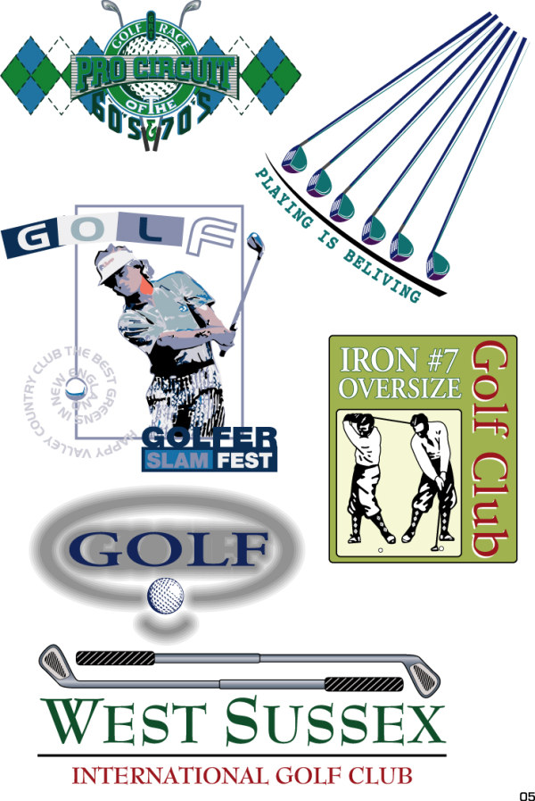 服装印花图案矢量素材-5