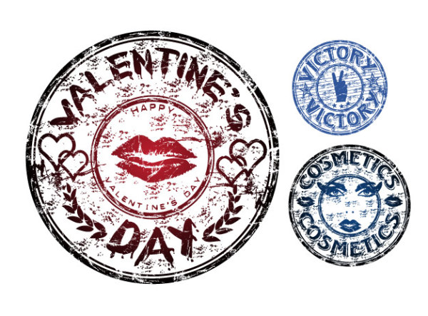 怀旧印章矢量素材