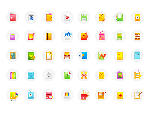 圆形图标矢量素材之二