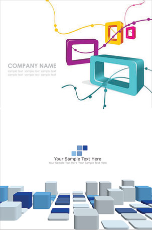 3D立体形状矢量素材