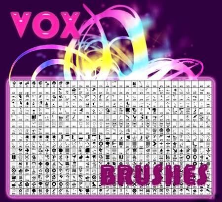 高清晰符号、形状类PS笔刷（NONAMEVOX Photoshop Brushes）