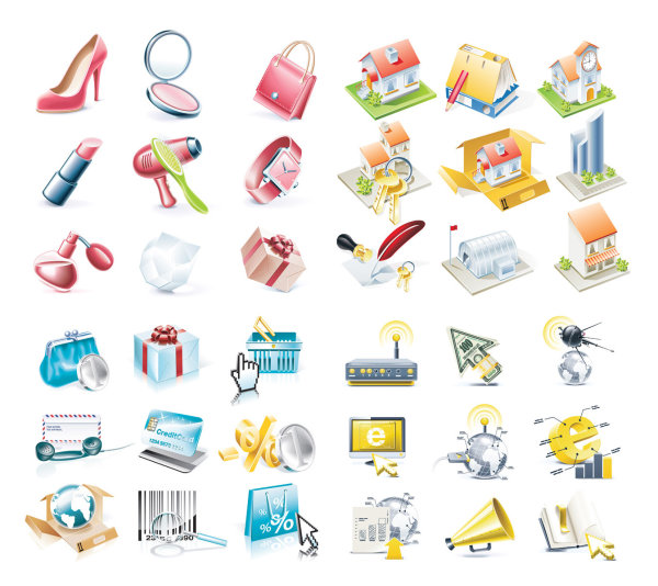 4套质感超强的图标矢量素材