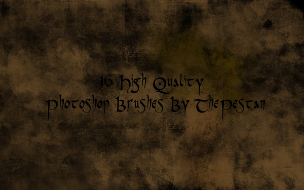 高清晰破旧颓废PS笔刷