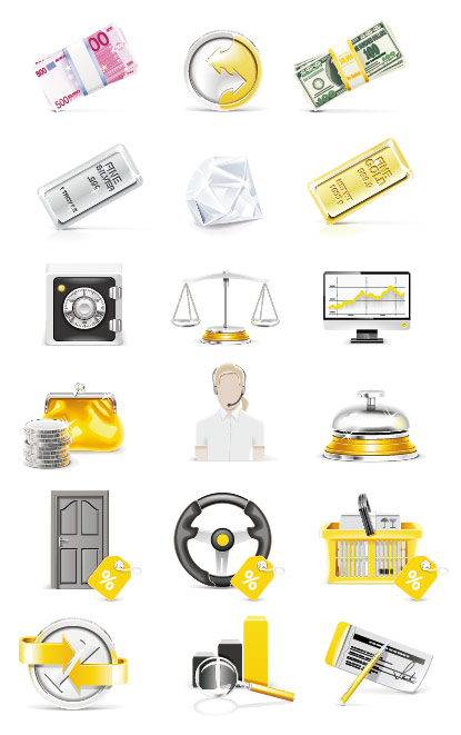 银行主题矢量素材