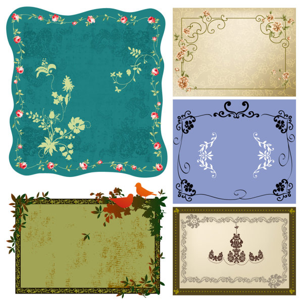 5款实用花边矢量素材