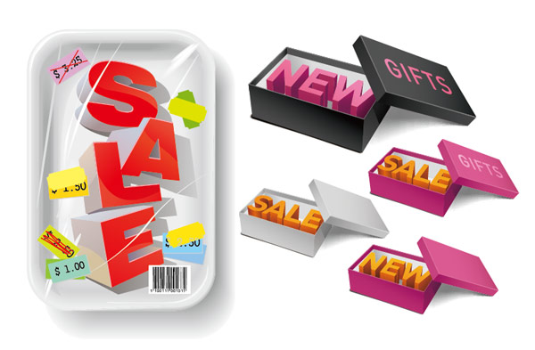 物品热卖图标矢量素材