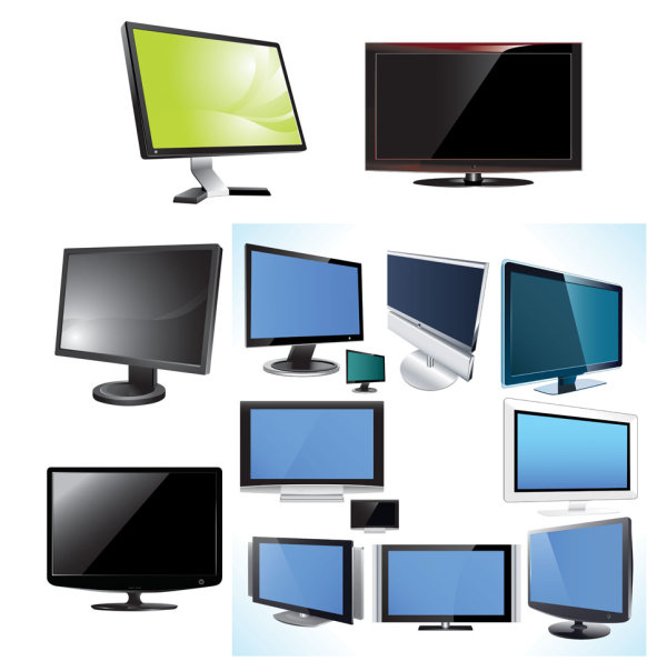 电视&显示器矢量素材