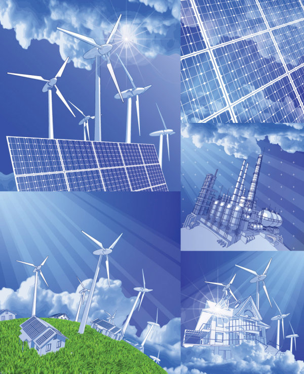 环保主题矢量素材