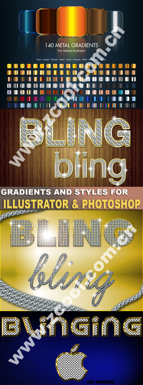 样式及渐变大全（for&nbsp;Photoshop&nbsp;and&nbsp;&nbsp;Illustrator）