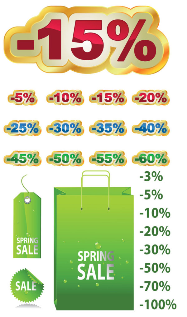 【打折咯】矢量素材