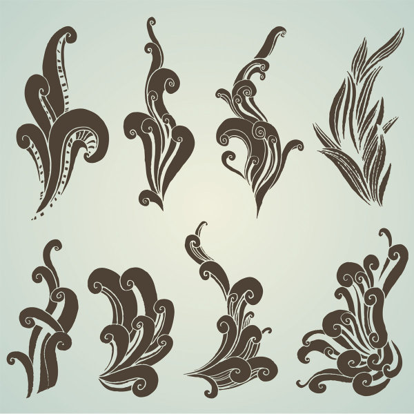 潮流花纹矢量素材