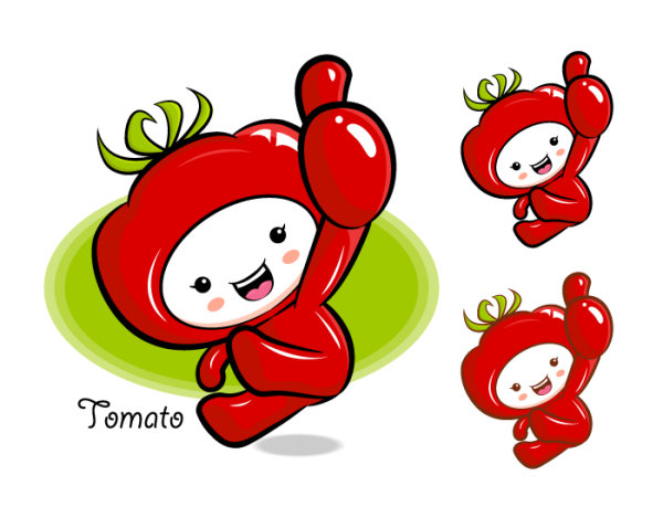 超有爱的卡通水果矢量素材8