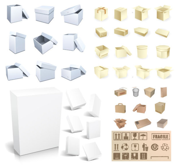 空白包装矢量素材