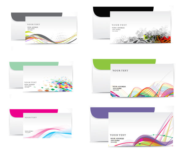 精美的商业信封&mdash;矢量素材