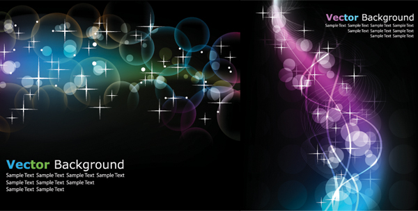 {炫动的光与线01}矢量素材