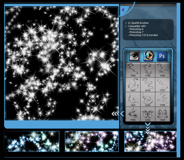 星光闪烁ps笔刷