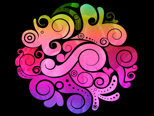 色彩斑斓潮流抽象矢量插图Abstract vector illustrations