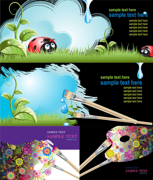 {画笔及涂鸦}矢量素材