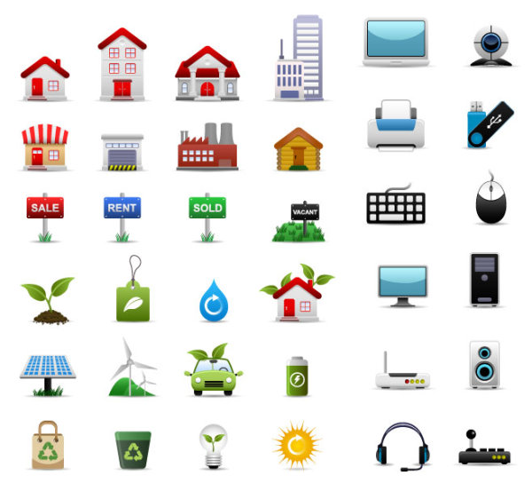 3套图标矢量素材