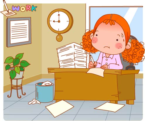 大头女孩生活矢量13