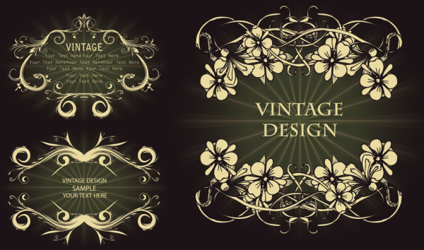 经典欧式花纹&mdash;&mdash;矢量素材