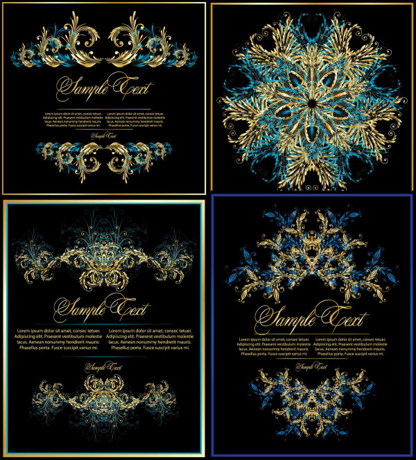 欧式经典复古花纹&mdash;&mdash;矢量素材