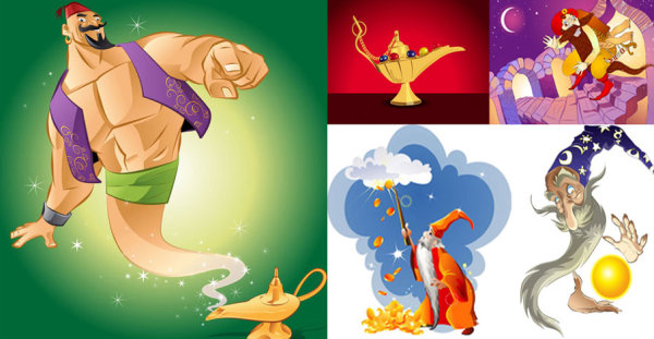 神话故事矢量素材