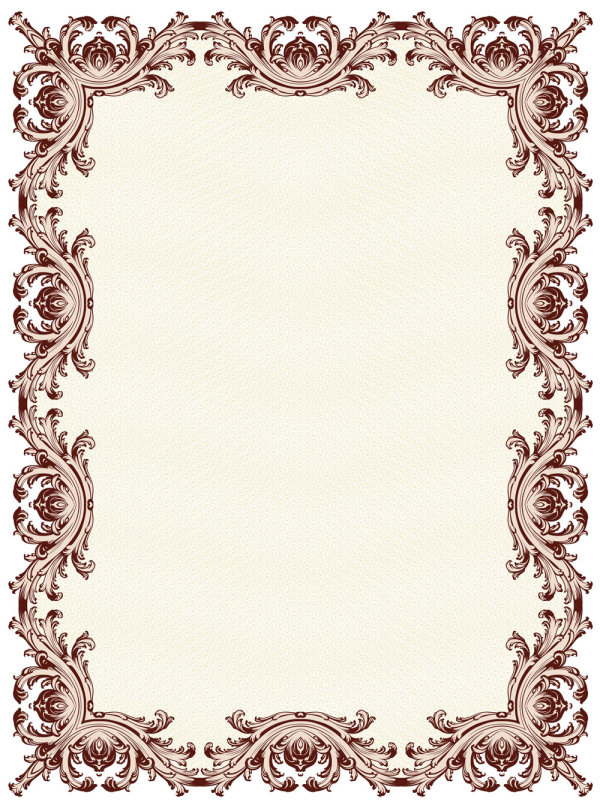 精美防伪纹边框02&mdash;&mdash;矢量素材