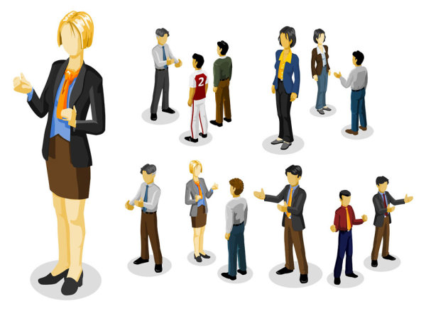 卡通小人02&mdash;&mdash;矢量素材