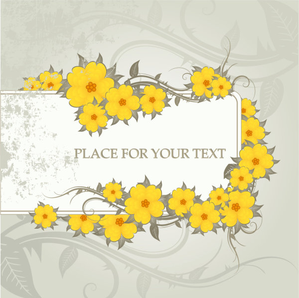 精美花纹卡片矢量素材