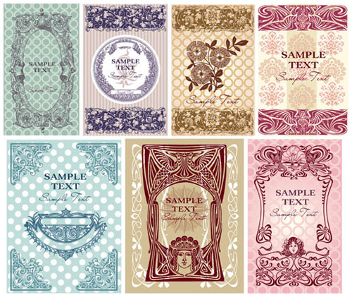 精美花纹边框图案02&mdash;&mdash;矢量素材