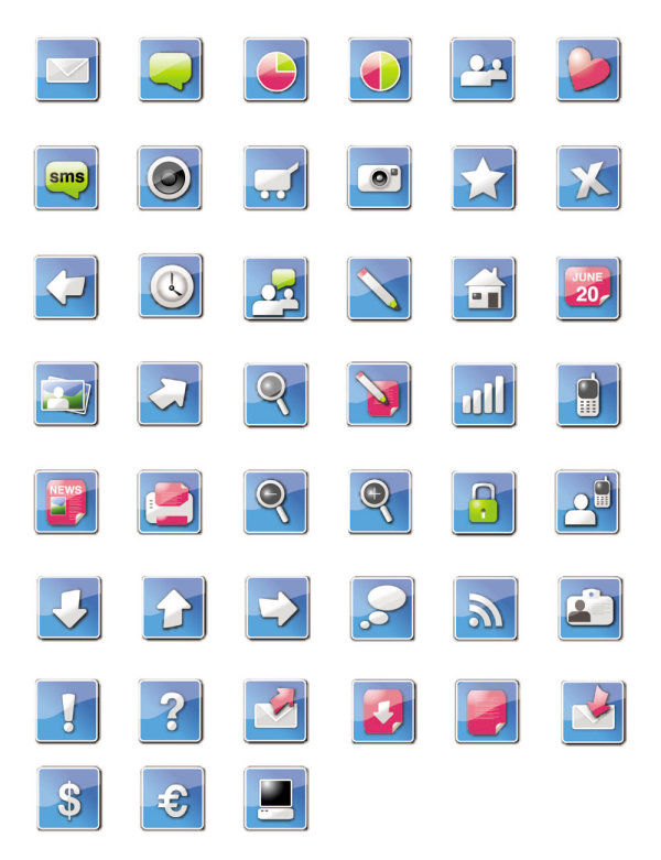 精致网页实用图标02&mdash;&mdash;矢量素材