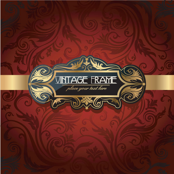 华丽丽的欧式花纹装饰图案矢量素材-1