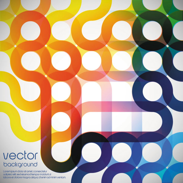 彩色圆环05&mdash;&mdash;矢量素材