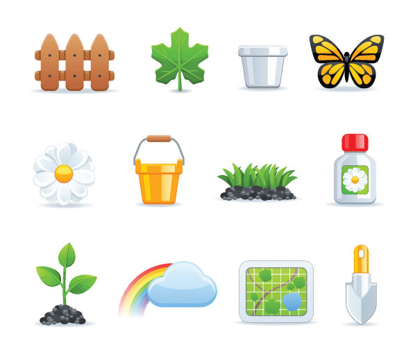 All kinds of cartoon icon 03 - vector material